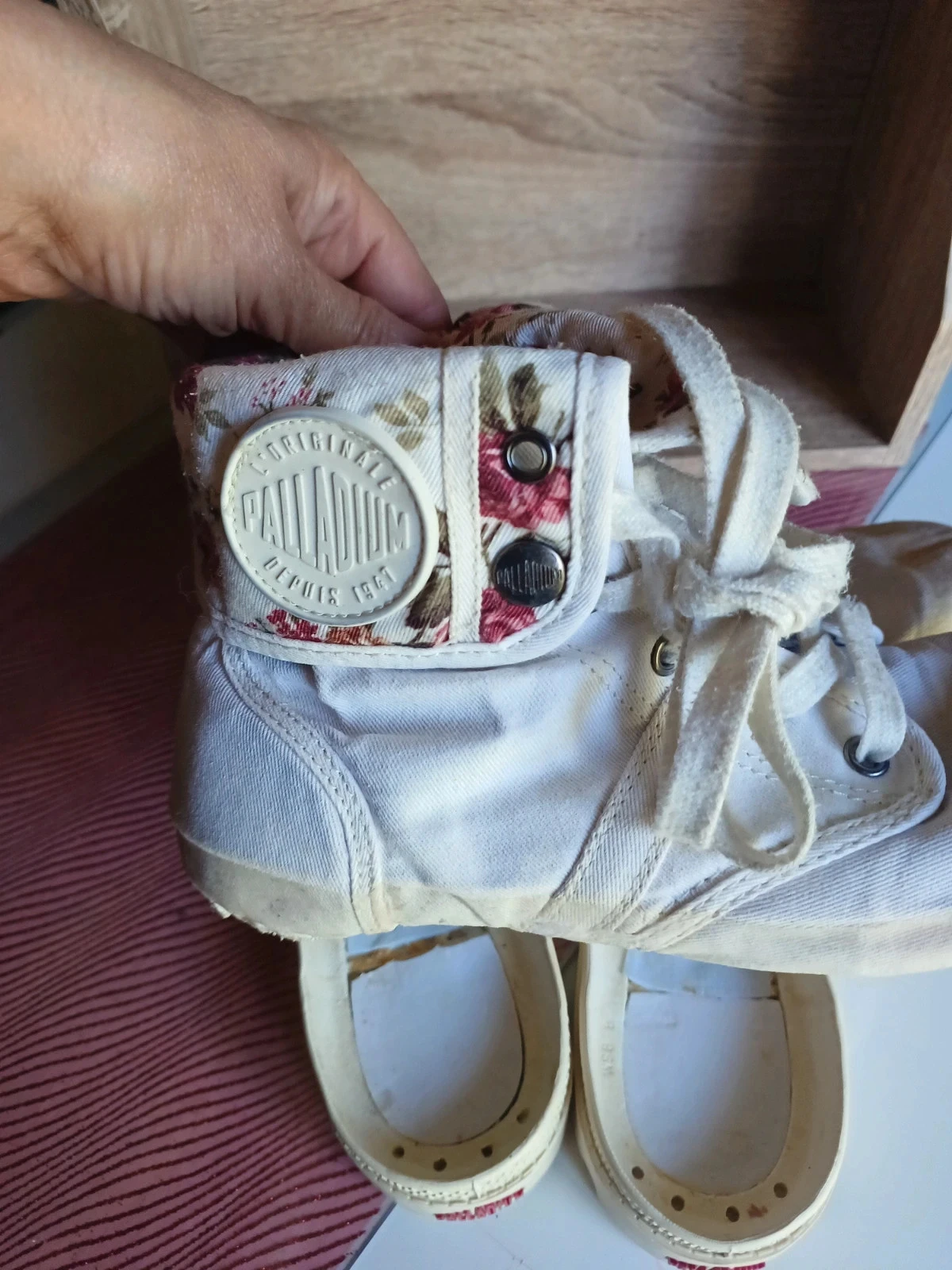Palladium blanc cassé fleuri  pointure 39 – photo 12
